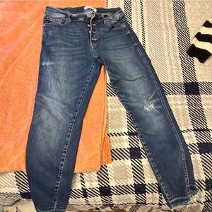 KanCan Distressed Blue Boyfriend Jeans